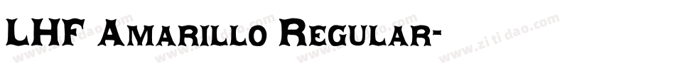 LHF Amarillo Regular字体转换